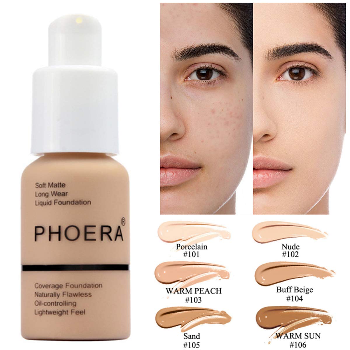 PHOERA Matte Foundation & Concealer
