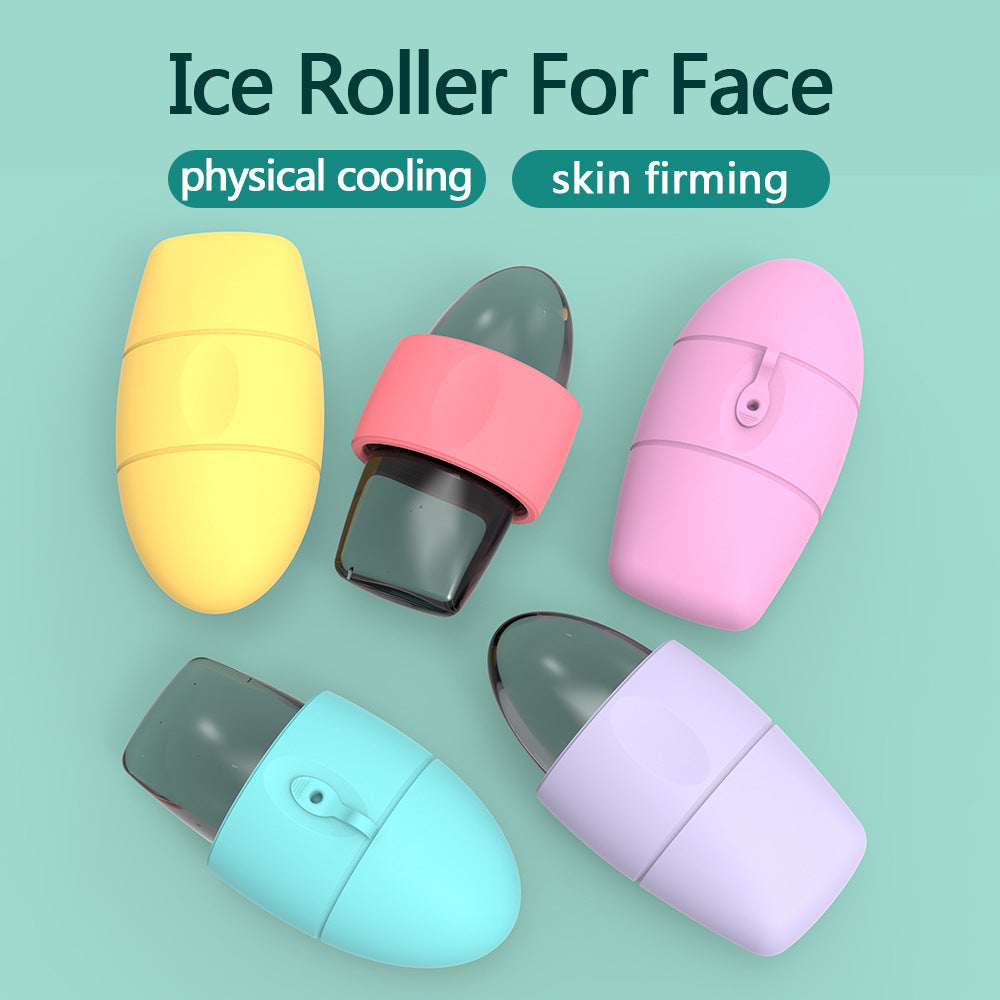 Ice Face Roller for Puffiness & Glowing Skin – Facial Massager Tool