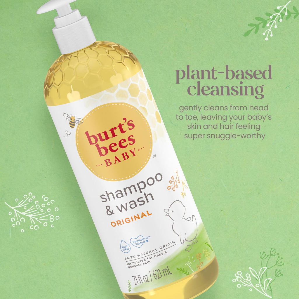 Burt'S Bees Baby Shampoo and Wash 21 Fl Oz Tear Free Gentle Natural Formula