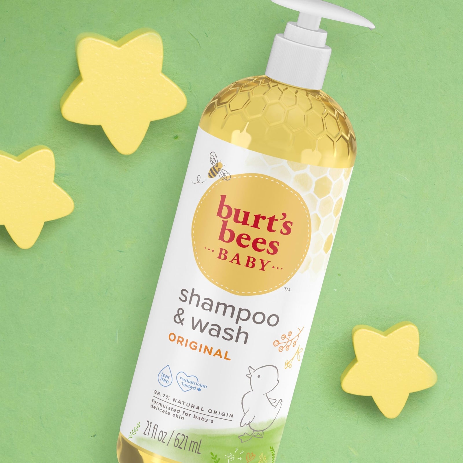 Burt'S Bees Baby Shampoo and Wash 21 Fl Oz Tear Free Gentle Natural Formula