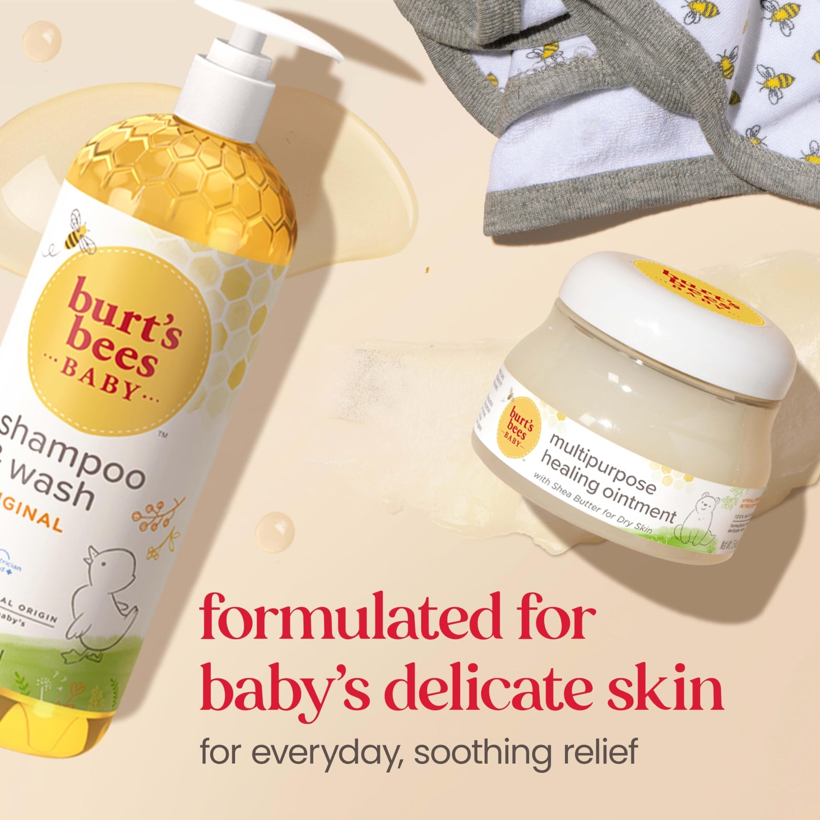 Burt'S Bees Baby Shampoo and Wash 21 Fl Oz Tear Free Gentle Natural Formula
