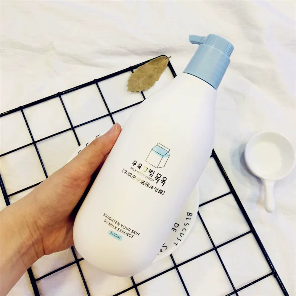 Fruit Fresh Moisturizing Bubble Body Wash 500Ml Milk Citrus Peach Avocado Shower Gel Gentle Cleansing Skin Whitening Bath Lotion