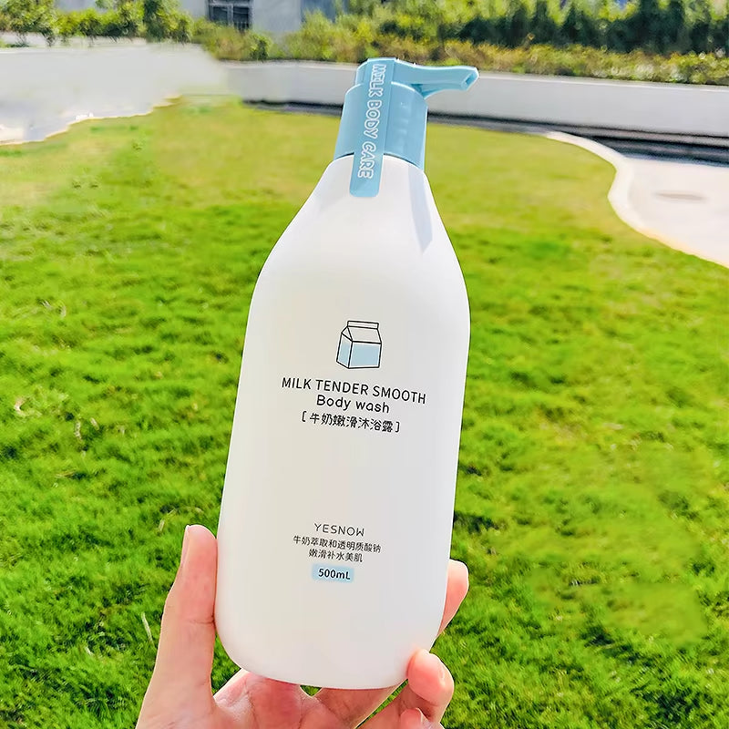 Fruit Fresh Moisturizing Bubble Body Wash 500Ml Milk Citrus Peach Avocado Shower Gel Gentle Cleansing Skin Whitening Bath Lotion